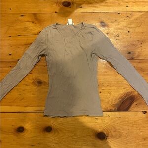 H&M Women's Long Sleeve Beige Top